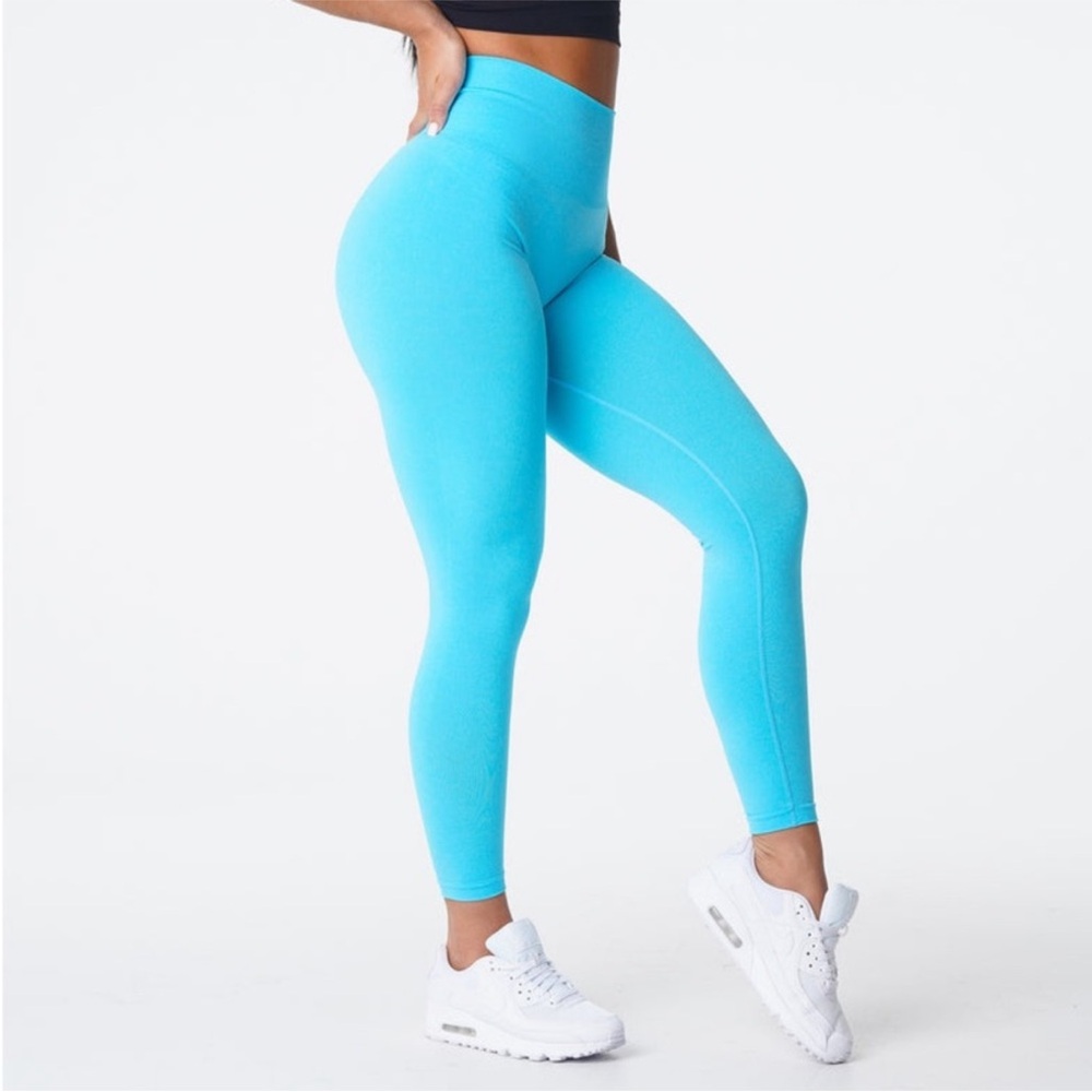 NVGTN • Teal Contour Seamless Leggings S